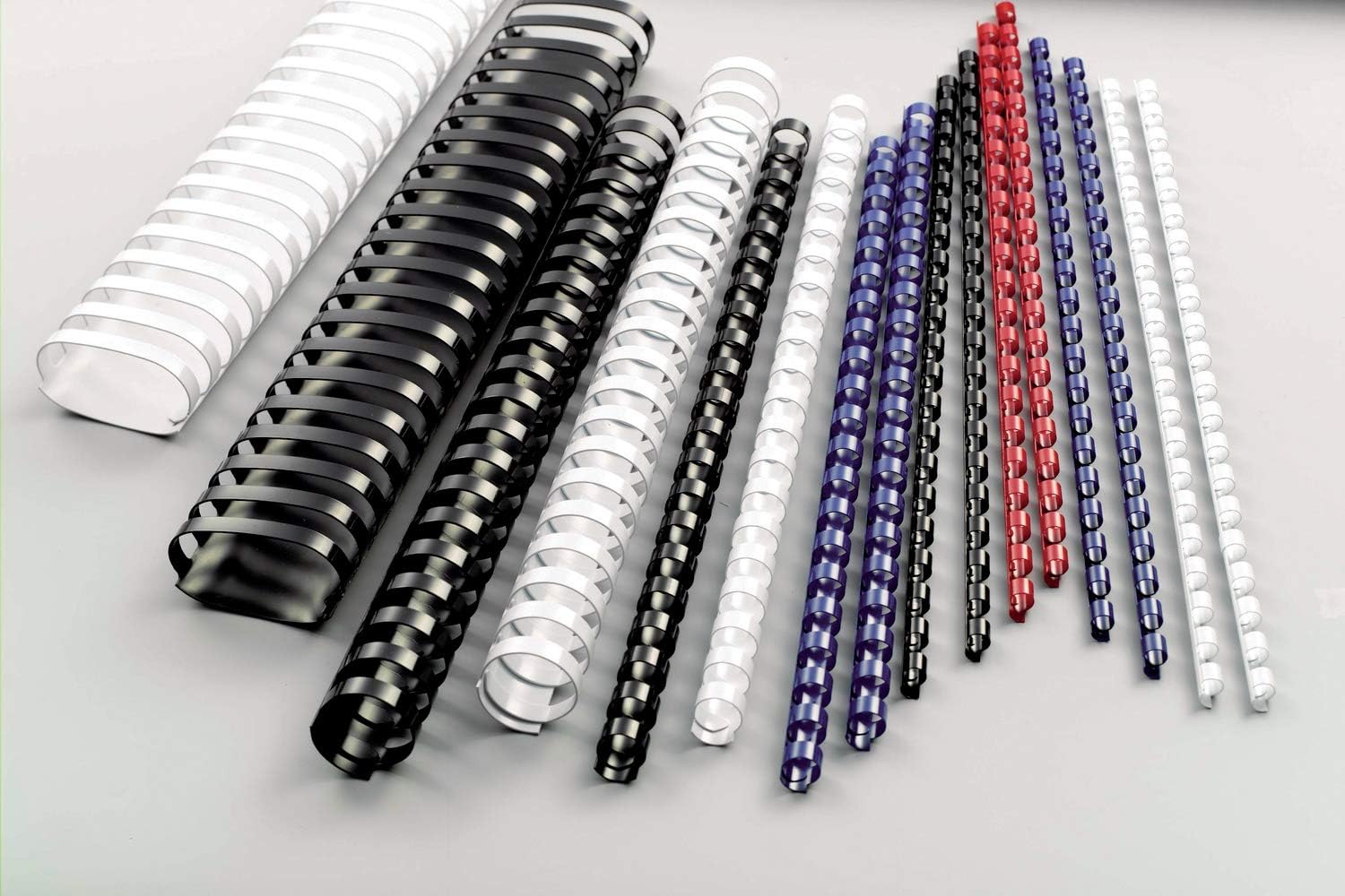 GBC CombBind Binding Combs, 8 mm, 45 Sheet Capacity, A4, 21 Ring, Red, Pack of 100, 4028214