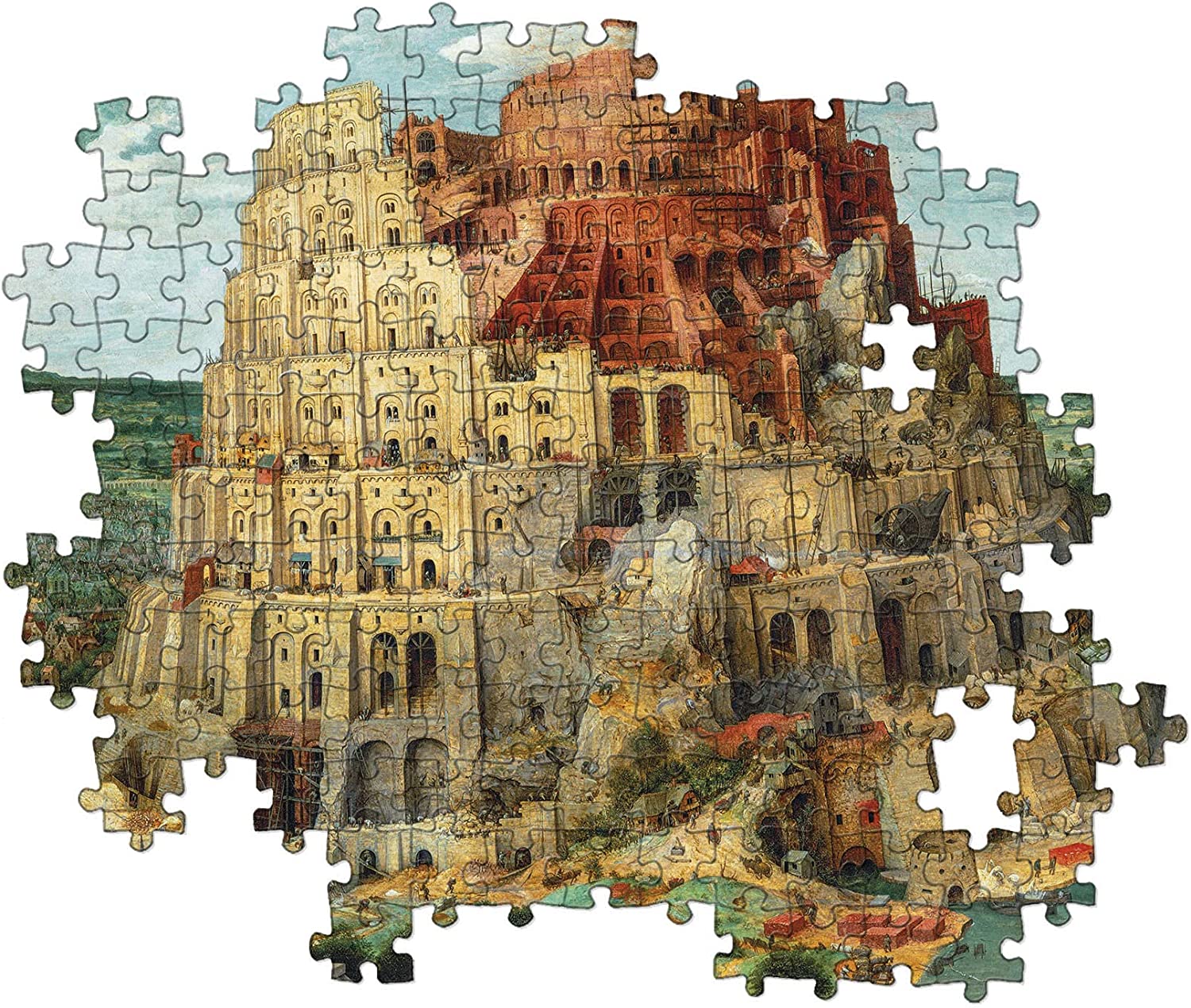 Clementoni - Puzzle Adulto 1500 Piezas Cuadro La Torre de Babel de Bruegel, Colección Museos, (31691