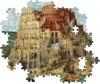 Clementoni - Puzzle Adulto 1500 Piezas Cuadro La Torre de Babel de Bruegel, Colección Museos, (31691