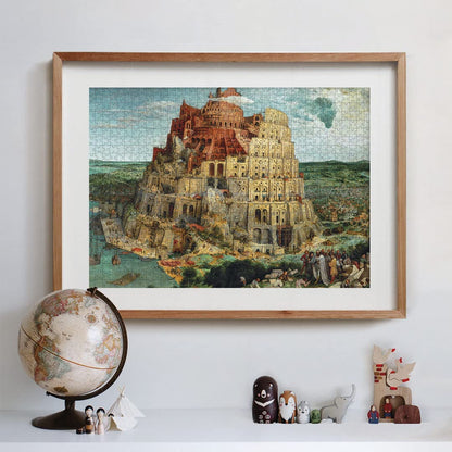 Clementoni - Puzzle Adulto 1500 Piezas Cuadro La Torre de Babel de Bruegel, Colección Museos, (31691
