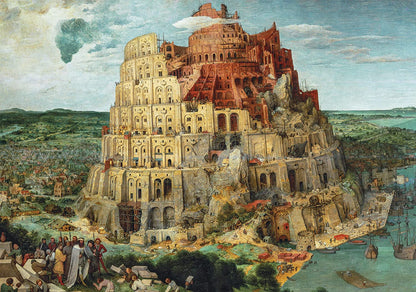 Clementoni - Puzzle Adulto 1500 Piezas Cuadro La Torre de Babel de Bruegel, Colección Museos, (31691
