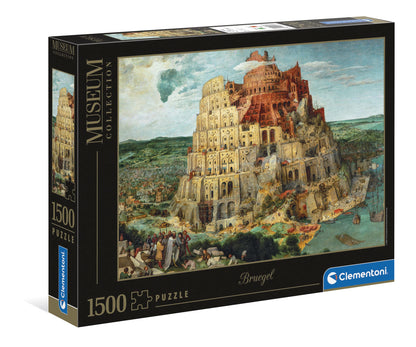 Clementoni - Puzzle Adulto 1500 Piezas Cuadro La Torre de Babel de Bruegel, Colección Museos, (31691