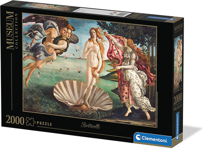 Clementoni 32572 El Nacimiento de Botticelli 2000pzs Does not apply Museum Collection Birth Of Venus 2000 Pieces, Made In Italy, Jigsaw Puzzle For Adults, Single, Multicolor, Medium