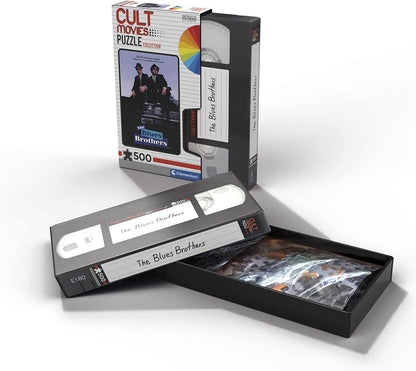 Clementoni 35109 Cult Movies Blues Brothers 500 Pieces, Made in Italy, Jigsaw Puzzle for Adults, Multicolor, Medium