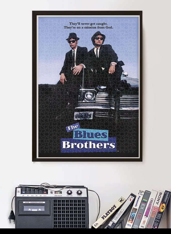 Clementoni 35109 Cult Movies Blues Brothers 500 Pieces, Made in Italy, Jigsaw Puzzle for Adults, Multicolor, Medium