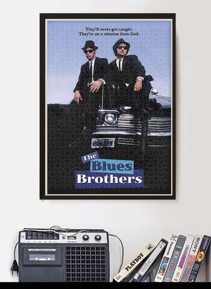 Clementoni 35109 Cult Movies Blues Brothers 500 Pieces, Made in Italy, Jigsaw Puzzle for Adults, Multicolor, Medium