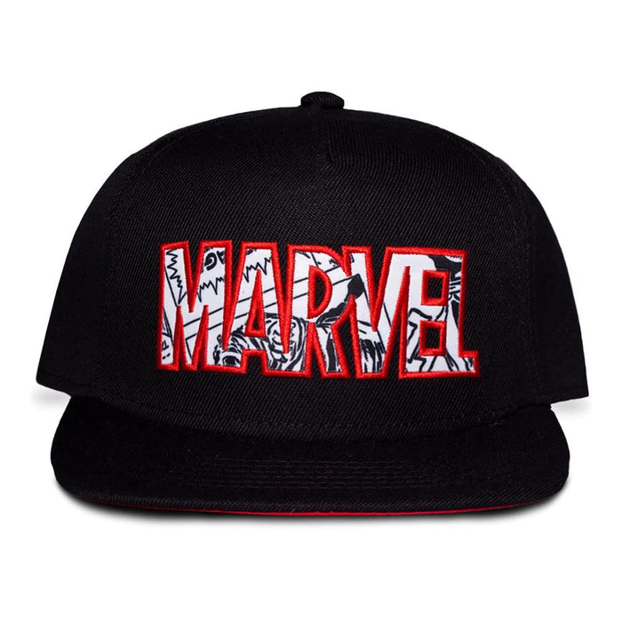 Difuzed Marvel Cap, Black, Unique, Black/White, One Size