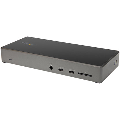 StarTech.com USB C Dock - Triple 4K Monitor USB Type-C Docking Station - 100W Power Delivery - DP 1.4 Alt Mode & DSC, 2x DisplayPort 1.4/HDMI 2.0 - 6xUSB (2x 10Gbps) - Windows/Chrome (DK31C2DHSPDUE