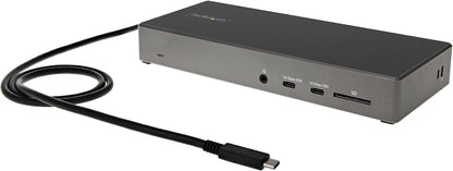 StarTech.com USB C Dock - Triple 4K Monitor USB Type-C Docking Station - 100W Power Delivery - DP 1.4 Alt Mode & DSC, 2x DisplayPort 1.4/HDMI 2.0 - 6xUSB (2x 10Gbps) - Windows/Chrome (DK31C2DHSPDUE