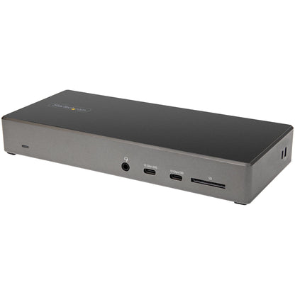 StarTech.com USB C Dock - Triple 4K Monitor USB Type-C Docking Station - 100W Power Delivery - DP 1.4 Alt Mode & DSC, 2x DisplayPort 1.4/HDMI 2.0 - 6xUSB (2x 10Gbps) - Windows/Chrome (DK31C2DHSPDUE