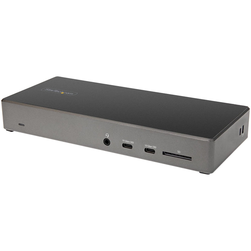 StarTech.com USB C Dock - Triple 4K Monitor USB Type-C Docking Station - 100W Power Delivery - DP 1.4 Alt Mode & DSC, 2x DisplayPort 1.4/HDMI 2.0 - 6xUSB (2x 10Gbps) - Windows/Chrome (DK31C2DHSPDUE