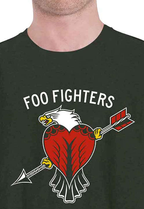 Foo Fighters T Shirt Eagle Tattoo Band Logo Official Amplified Unisex