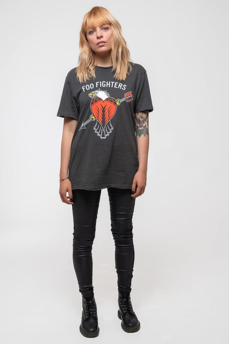Foo Fighters T Shirt Eagle Tattoo Band Logo Official Amplified Unisex