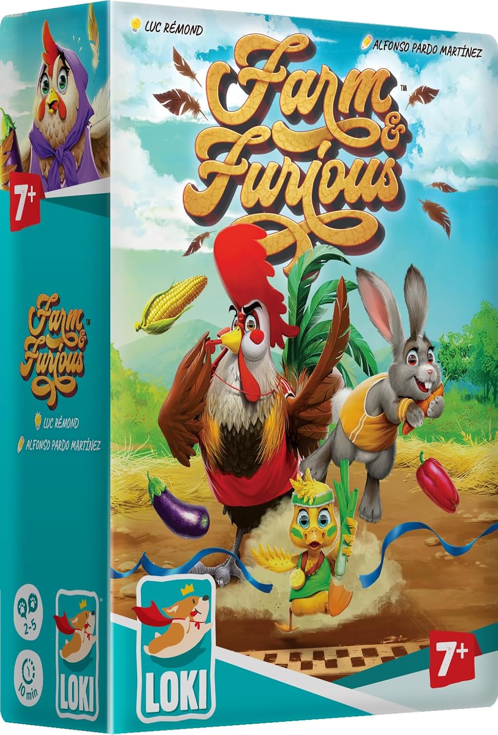 Loki | Farm and Furious | Family Board Game | Ages 7+ | 2-5 Players | 10 Minutes Playing Time