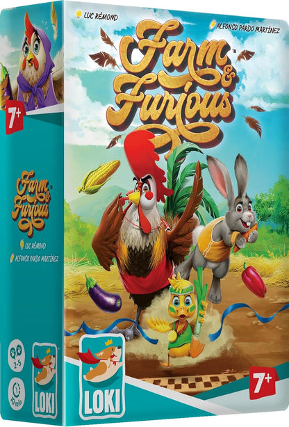 Loki | Farm and Furious | Family Board Game | Ages 7+ | 2-5 Players | 10 Minutes Playing Time