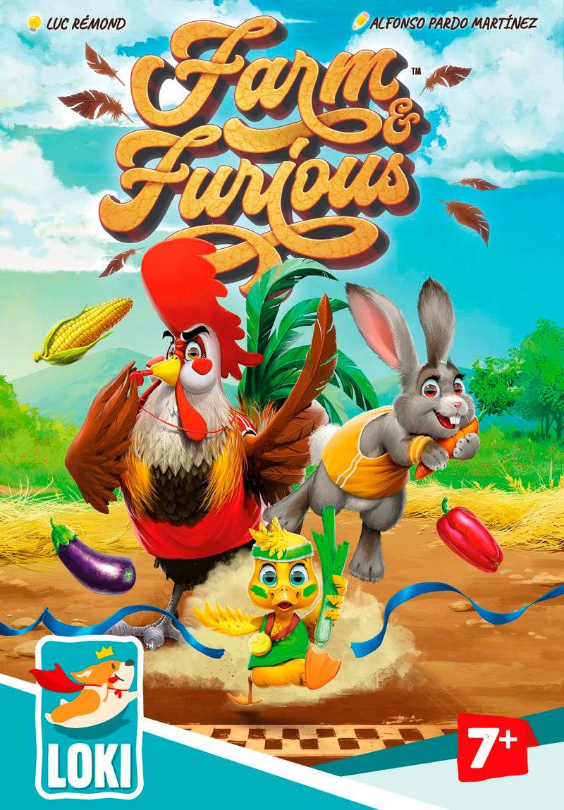 Loki | Farm and Furious | Family Board Game | Ages 7+ | 2-5 Players | 10 Minutes Playing Time