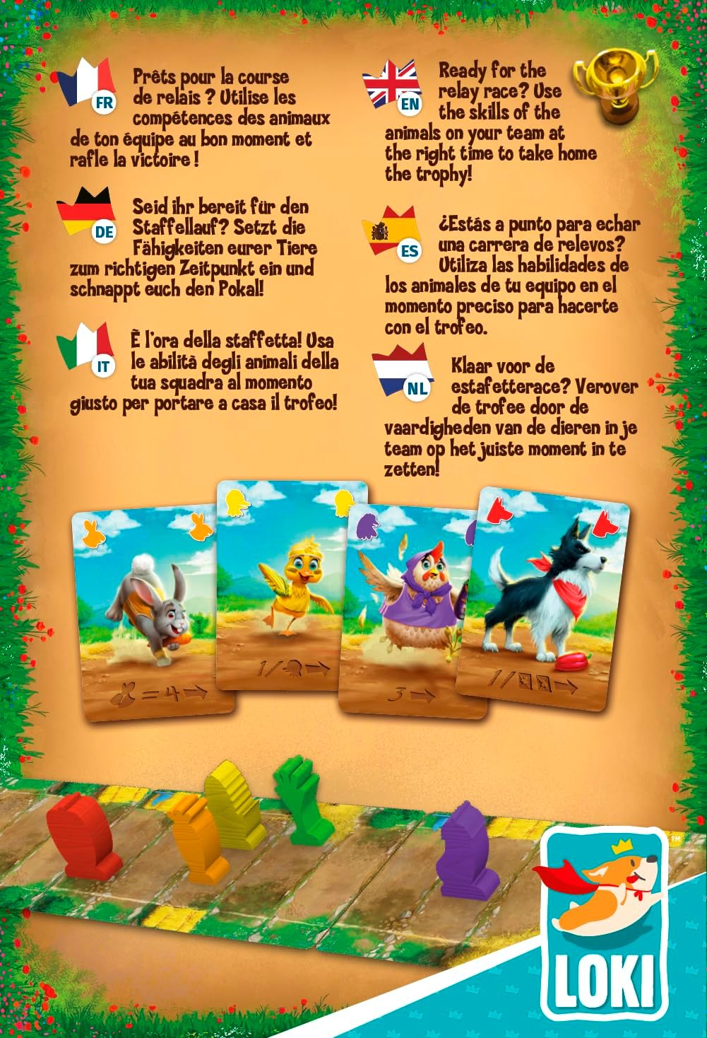Loki | Farm and Furious | Family Board Game | Ages 7+ | 2-5 Players | 10 Minutes Playing Time