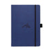 Dingbats - Wildlife Lined Extra Large Notebook, Blue Whale, A4 - Hardcover Notebook - PU Leather - Perforated, Cream 100gsm Ink-Proof Paper - Includes Pocket, Elastic Closure, Pen Holder, & Bookmark