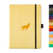 Dingbats* Wildlife A5+ Cream Wolf Notebook - Graph