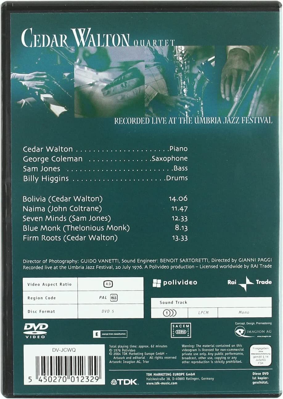 Cedar Walton Quartet: Live at the Umbria Jazz Festival