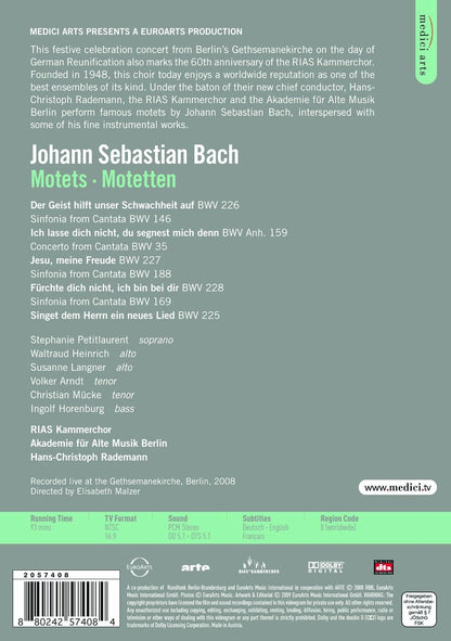 Bach - Motets and Sinfonias (RIAS Kammerchor/AAM Berlin/Rademann