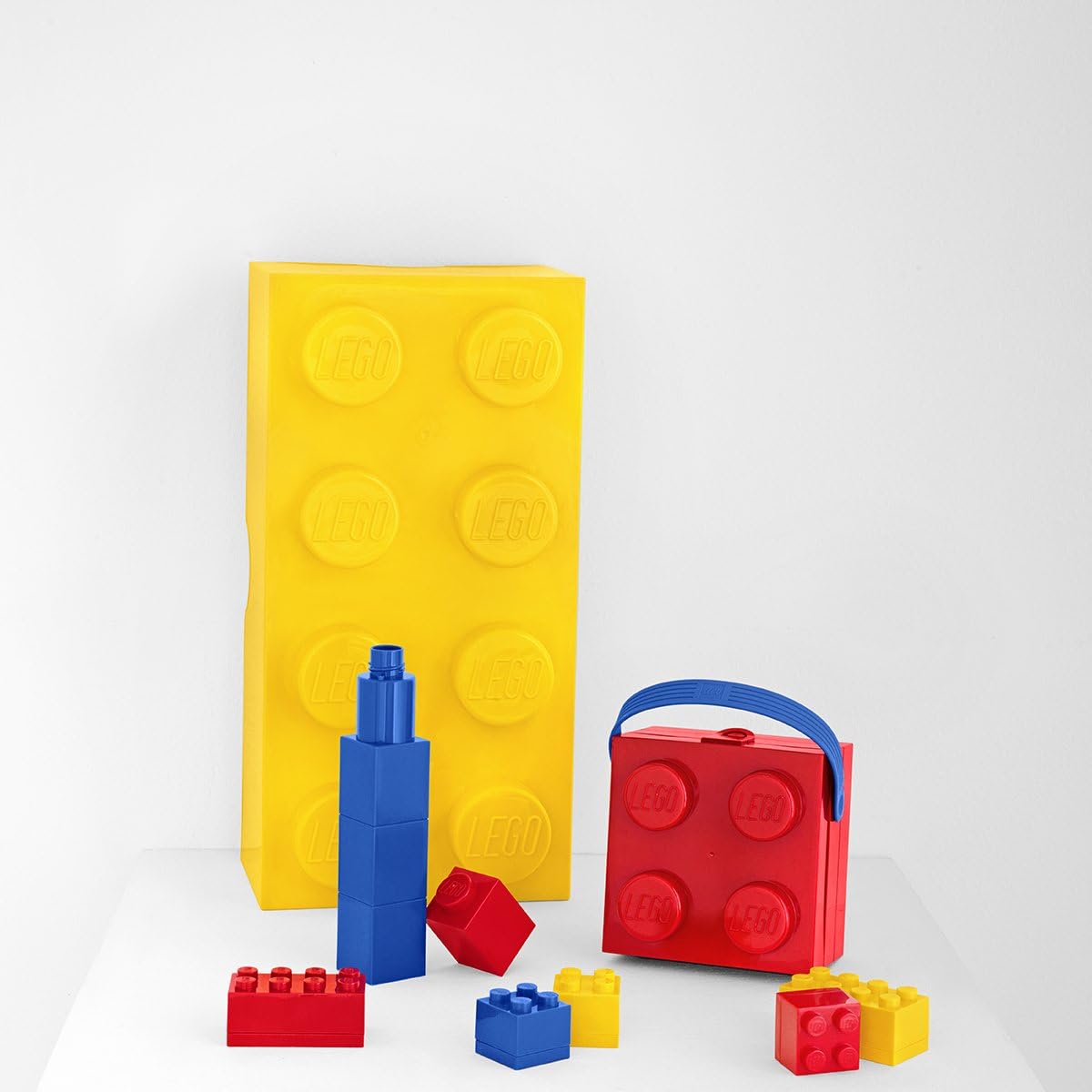Lego Brick Lunch Box Giallo, 50x25x180 cm