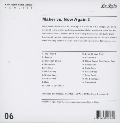 Maker Vs. Now-Again Ii
