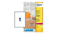 Avery Self Adhesive Clear Parcel Shipping Labels, Laser Printers, 1 Label per A4 Sheet, 25 Labels, QuickPEEL (L7567