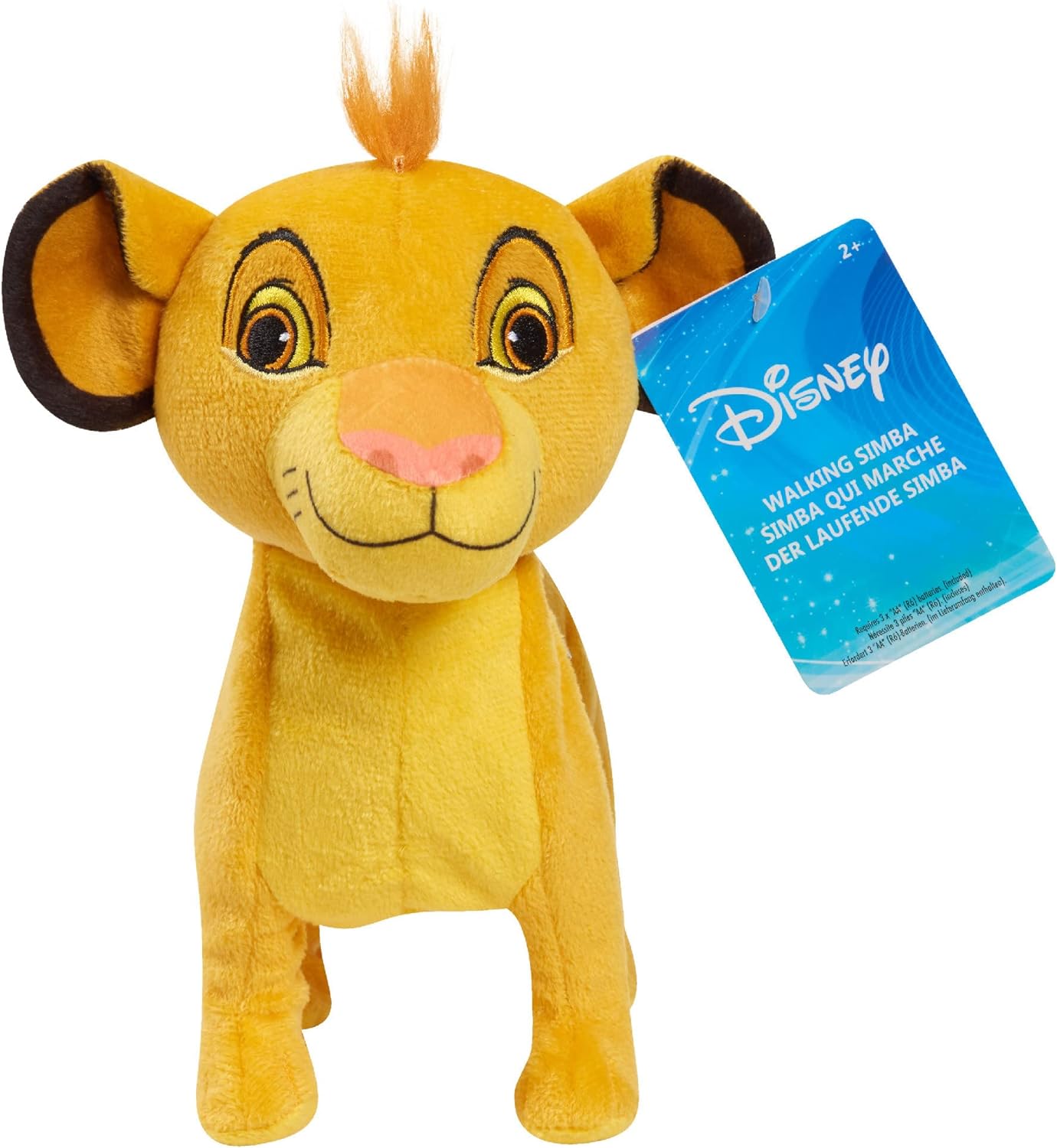 Disney Simba Característica Felpa, Color Naranja (Just Play Products 11521-000-1A-004-HT0