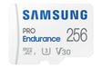 Samsung Memorie MB-MJ256KA PRO Endurance Scheda MicroSD per Videosorveglianza e Dashcam da 256 GB, UHS-I U3, fino a 100 MB/s, Adattatore SD Incluso