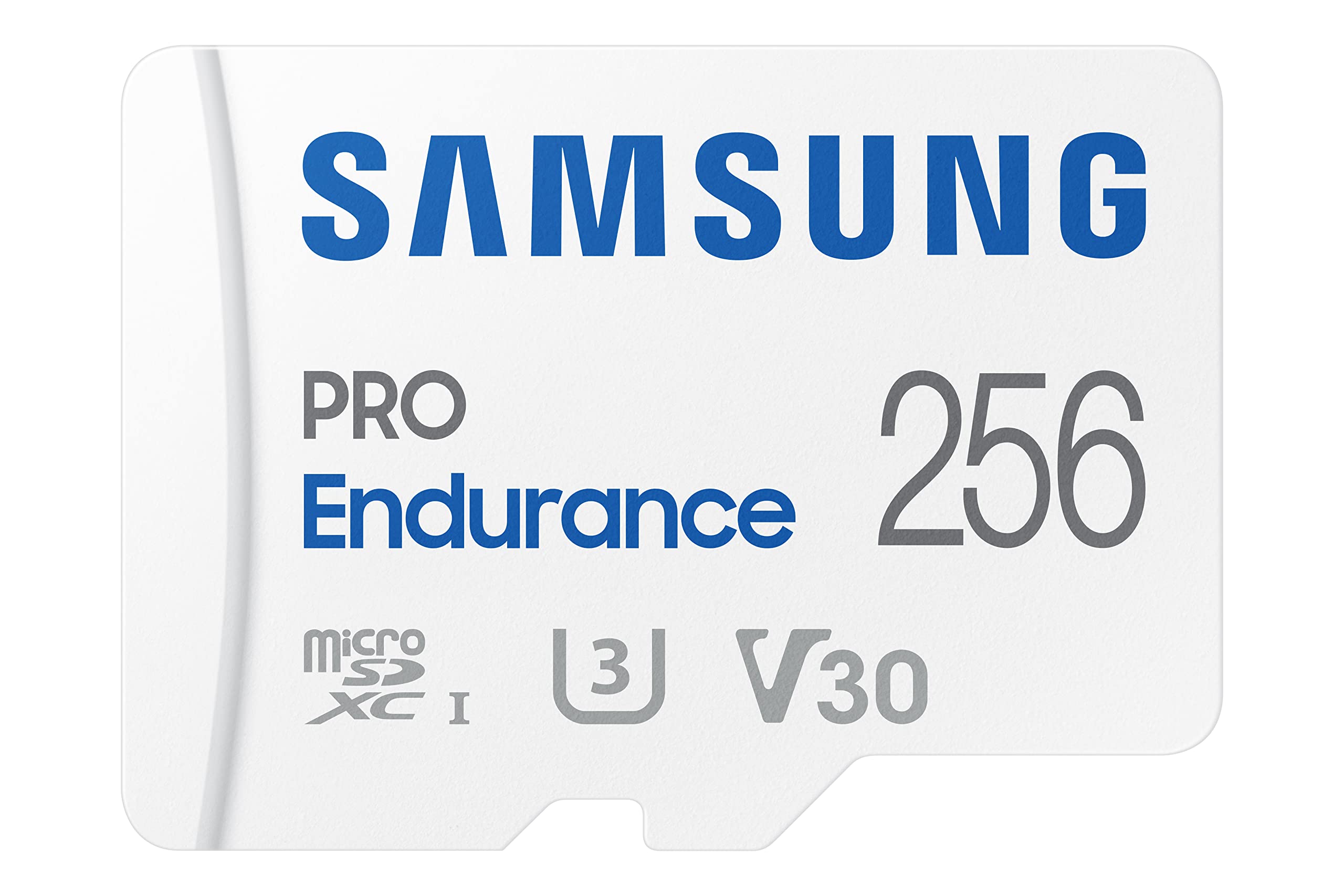 Samsung Memorie MB-MJ256KA PRO Endurance Scheda MicroSD per Videosorveglianza e Dashcam da 256 GB, UHS-I U3, fino a 100 MB/s, Adattatore SD Incluso
