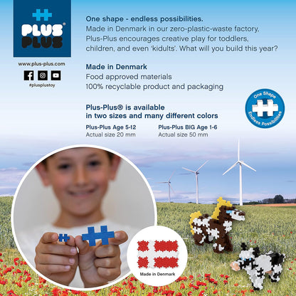 Plus-Plus 3908 Geniales Konstruktionsspielzeug, Learn to Build, Einhörner, Kreativ-Bausteine, 275 Teile