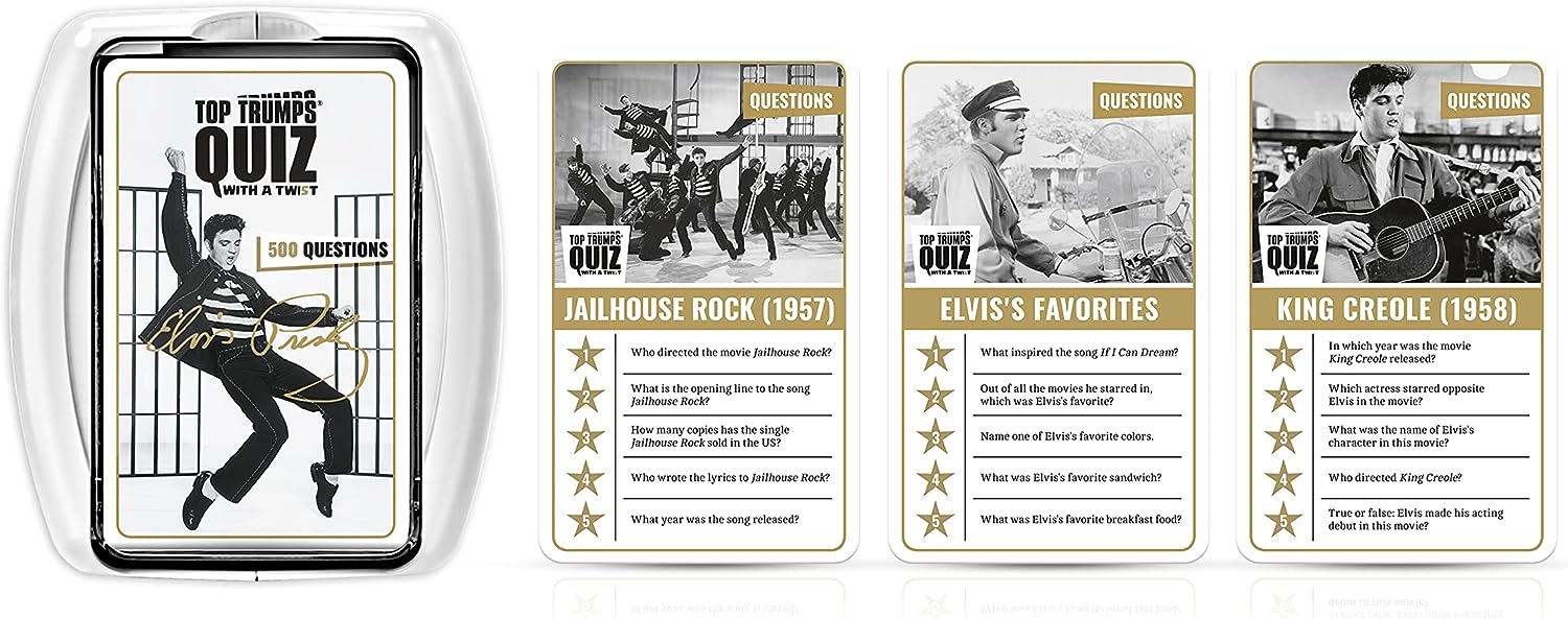 Winning Moves Quiz Elvis Top Trumps