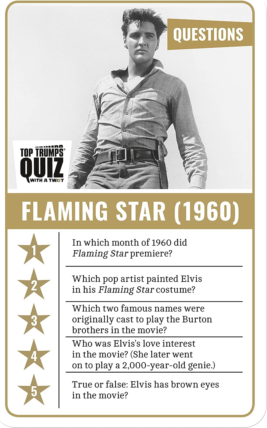 Winning Moves Quiz Elvis Top Trumps
