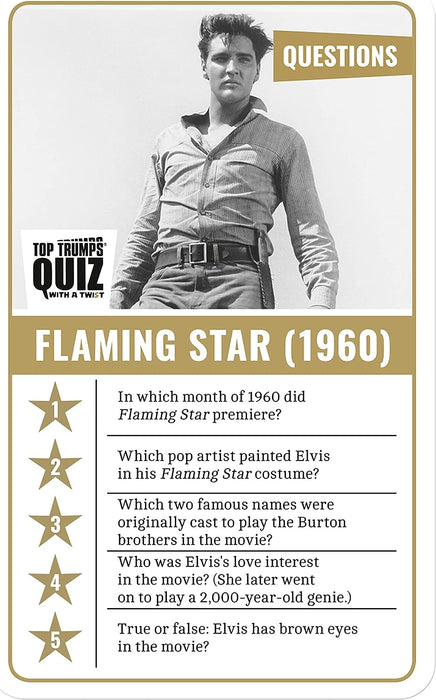 Winning Moves Quiz Elvis Top Trumps