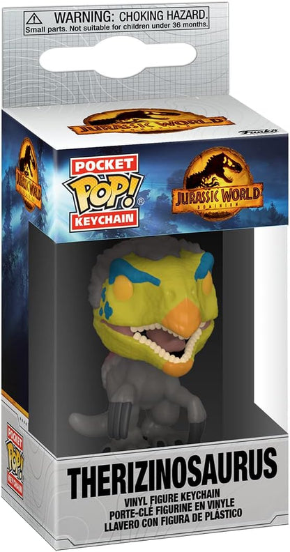 Funko POP! Keychain: JW3 - Slasher Dino - Therizinosaurus - Jurassic World 3 Novelty Keyring - Collectable Mini Figure - Stocking Filler - Gift Idea - Official Merchandise - Movies Fans