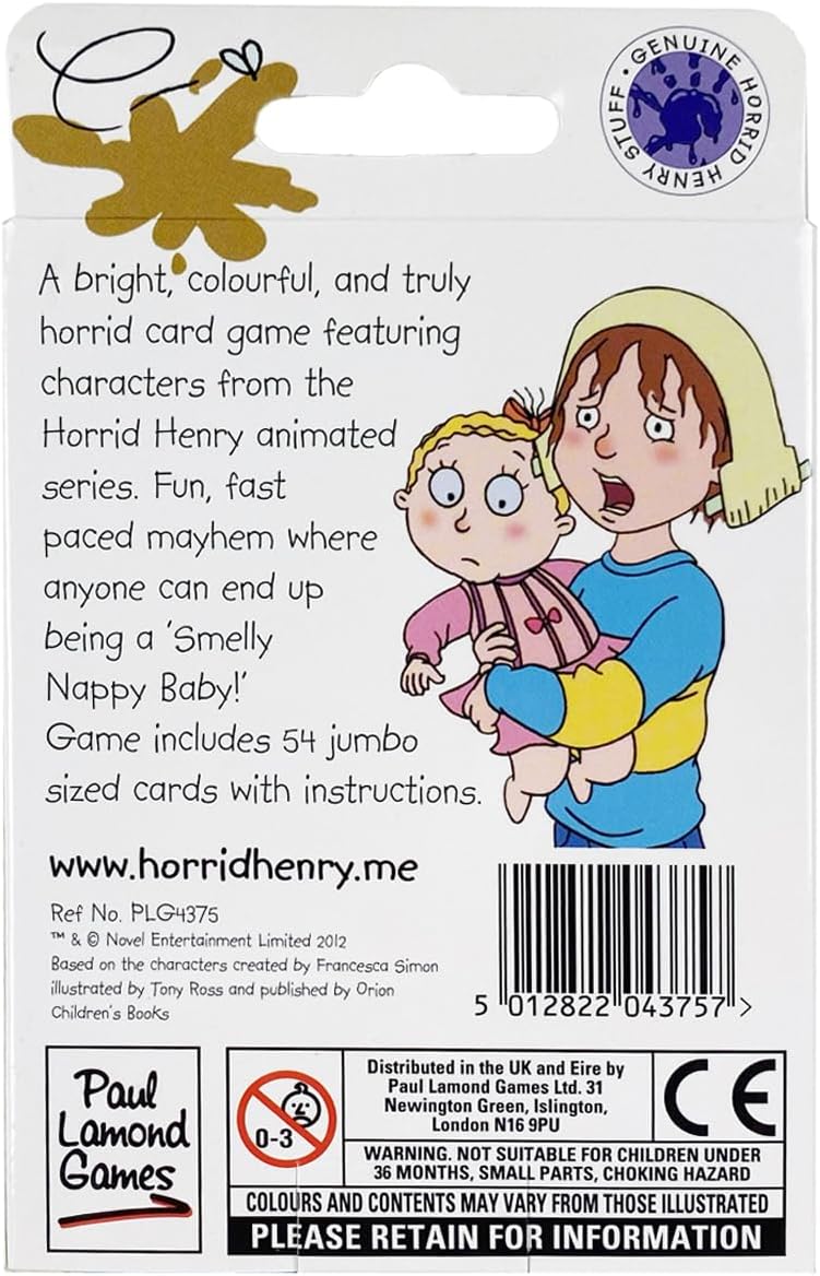 Paul Lamond Horrid Henry Smelly Nappy Card Game