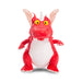 Room on The Broom Dragon Plush,Red/White