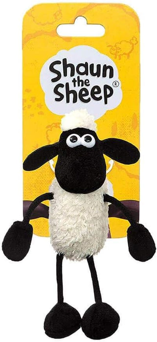 Shaun the Sheep Plush 61176 Backpack Clip, Black and White, Great Gift Idea,9 x 7 x 14 centimetres