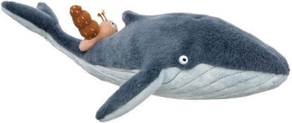 AURORA Snail and The Whale Soft Toy, 61238, 7in, Grey, for Fans of The Book by Julia Donaldson and Axel Scheffler, Blue
