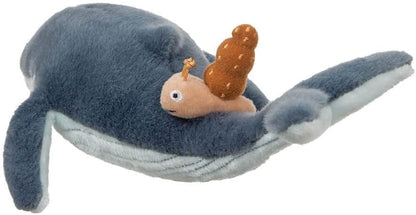 AURORA Snail and The Whale Soft Toy, 61238, 7in, Grey, for Fans of The Book by Julia Donaldson and Axel Scheffler, Blue