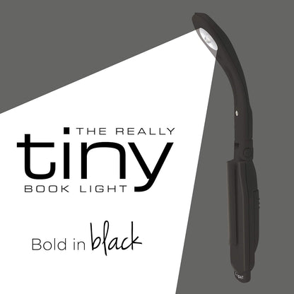 IF Really Tiny Book Light (Black) – Compact Reading Lights for Books in Bed – Flexible Book Light Clip On – A Great Book Lamp with Batteries Included (Pack of 2) Black One Size (Pack of 2