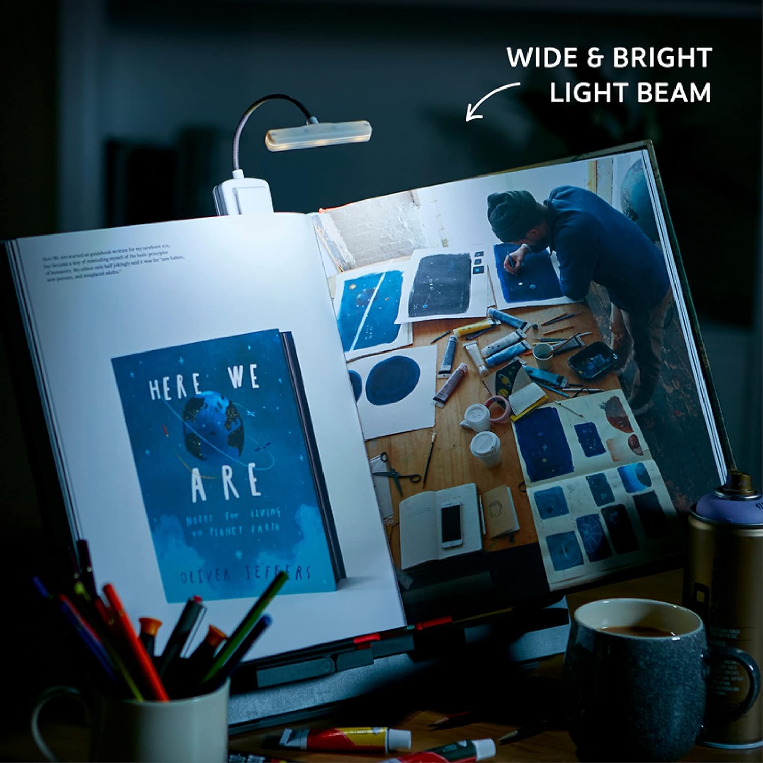 The Really Bright Book Light - Gray,39901 Grey