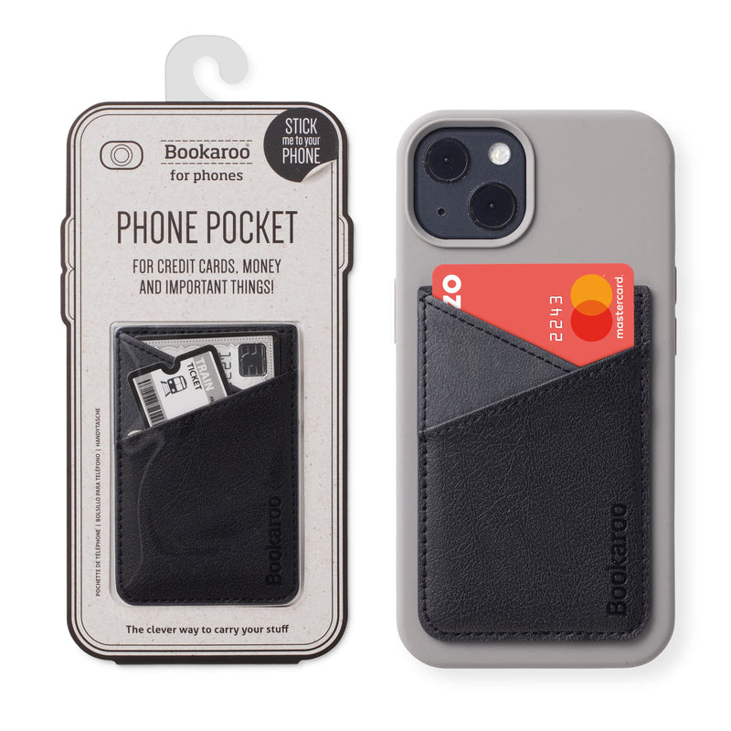If Bookaroo Phone Pocket, Accessory Credit Card Case, 10 cm, Black