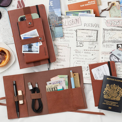 IF Bookaroo Pocket, Phone Accessory Credit Card Case, 10 cm, Brown