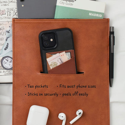 IF Bookaroo Pocket, Phone Accessory Credit Card Case, 10 cm, Brown