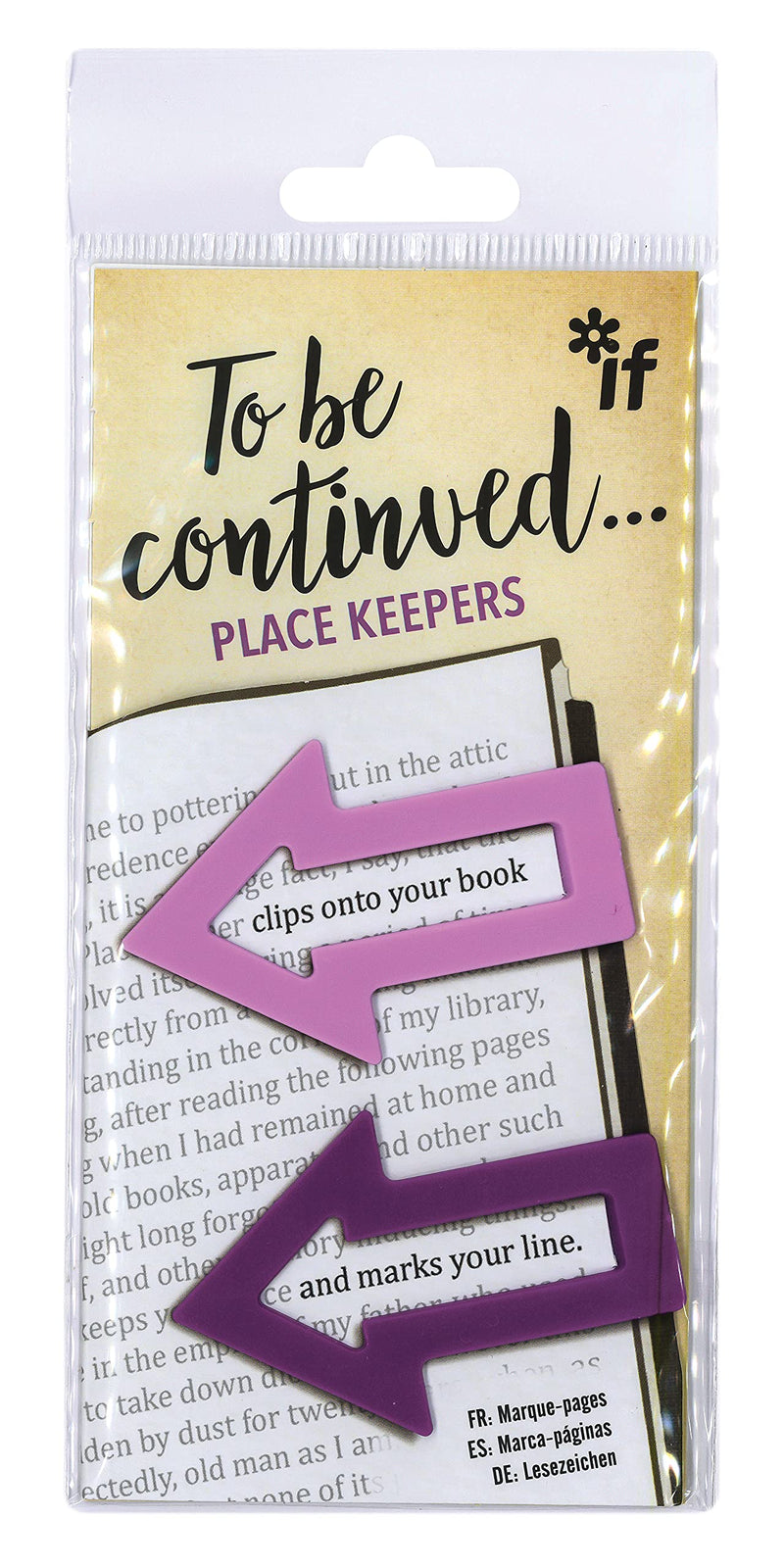 IF to Be Continued. Place Keepers - Purples