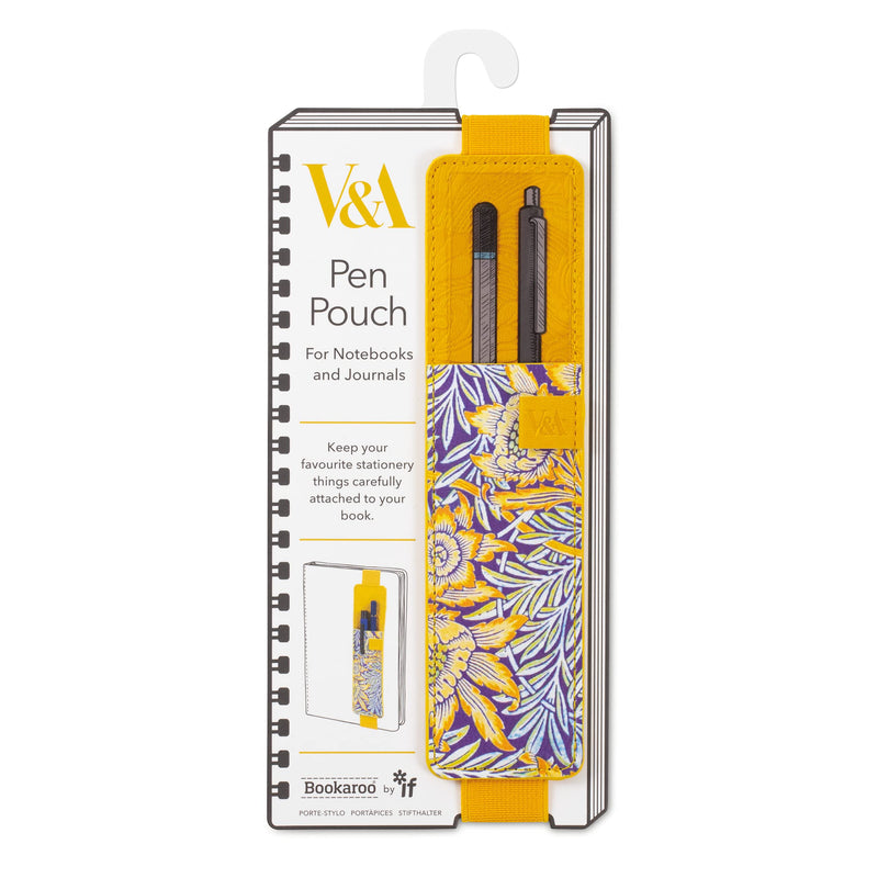 IF V & A Bookaroo Pen Pouch Morris Tulip & Willow, Yellow, One Size