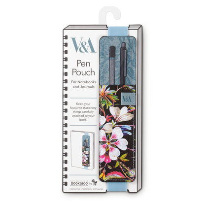 IF V & A Bookaroo Pen Pouch Kilburn Black Floral, One Size