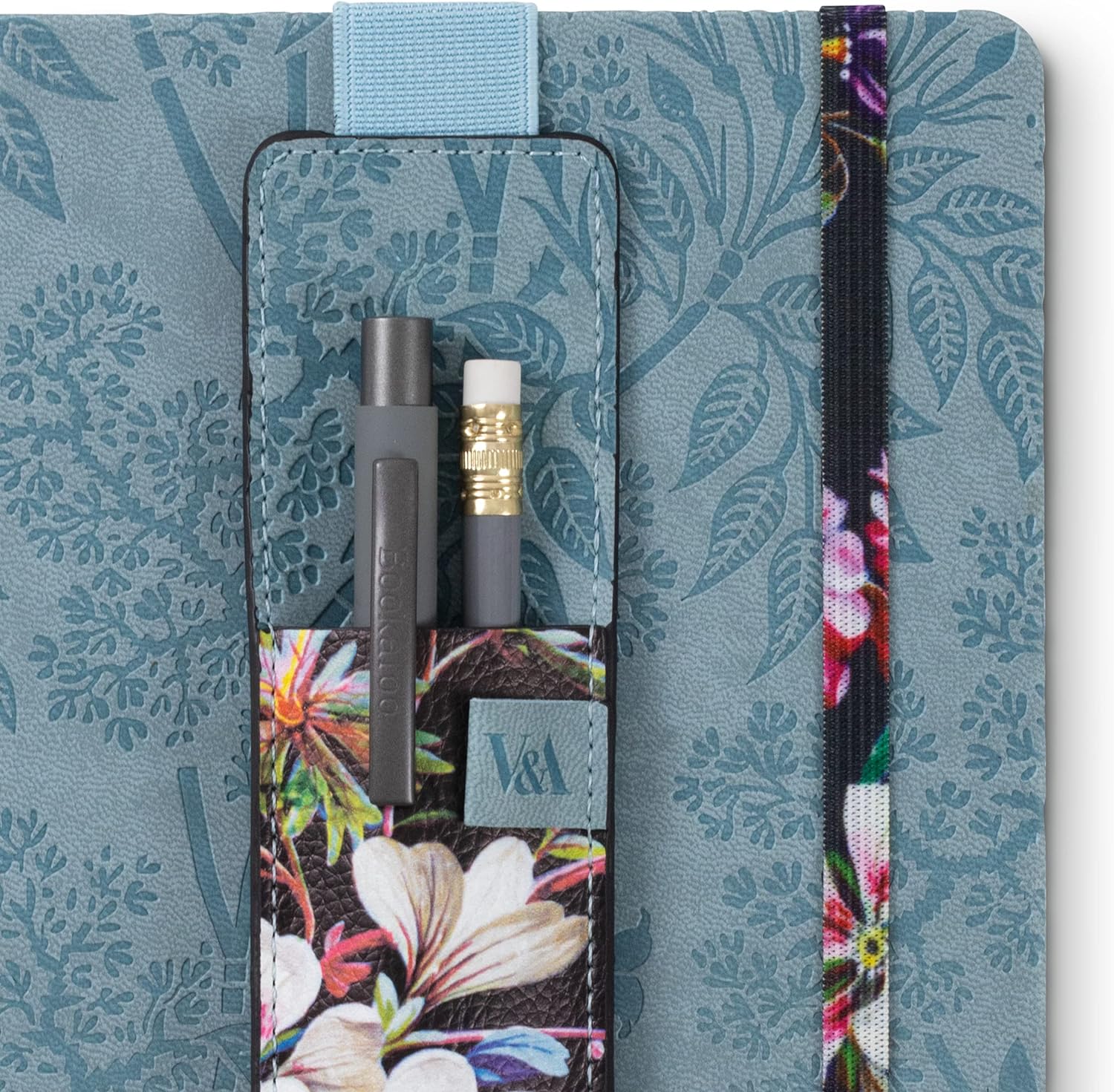 IF V & A Bookaroo Pen Pouch Kilburn Black Floral, One Size